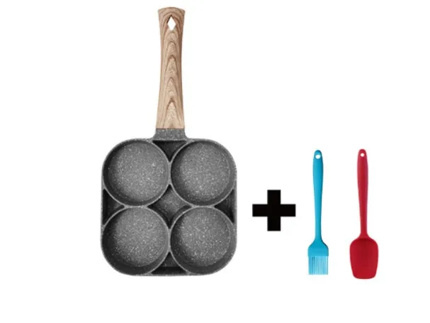 Non-Stick Four-Hole Omelette Pan