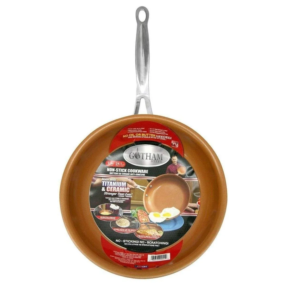Non-Stick Gotham Steel 9.5 and 11" Frying Pan Set