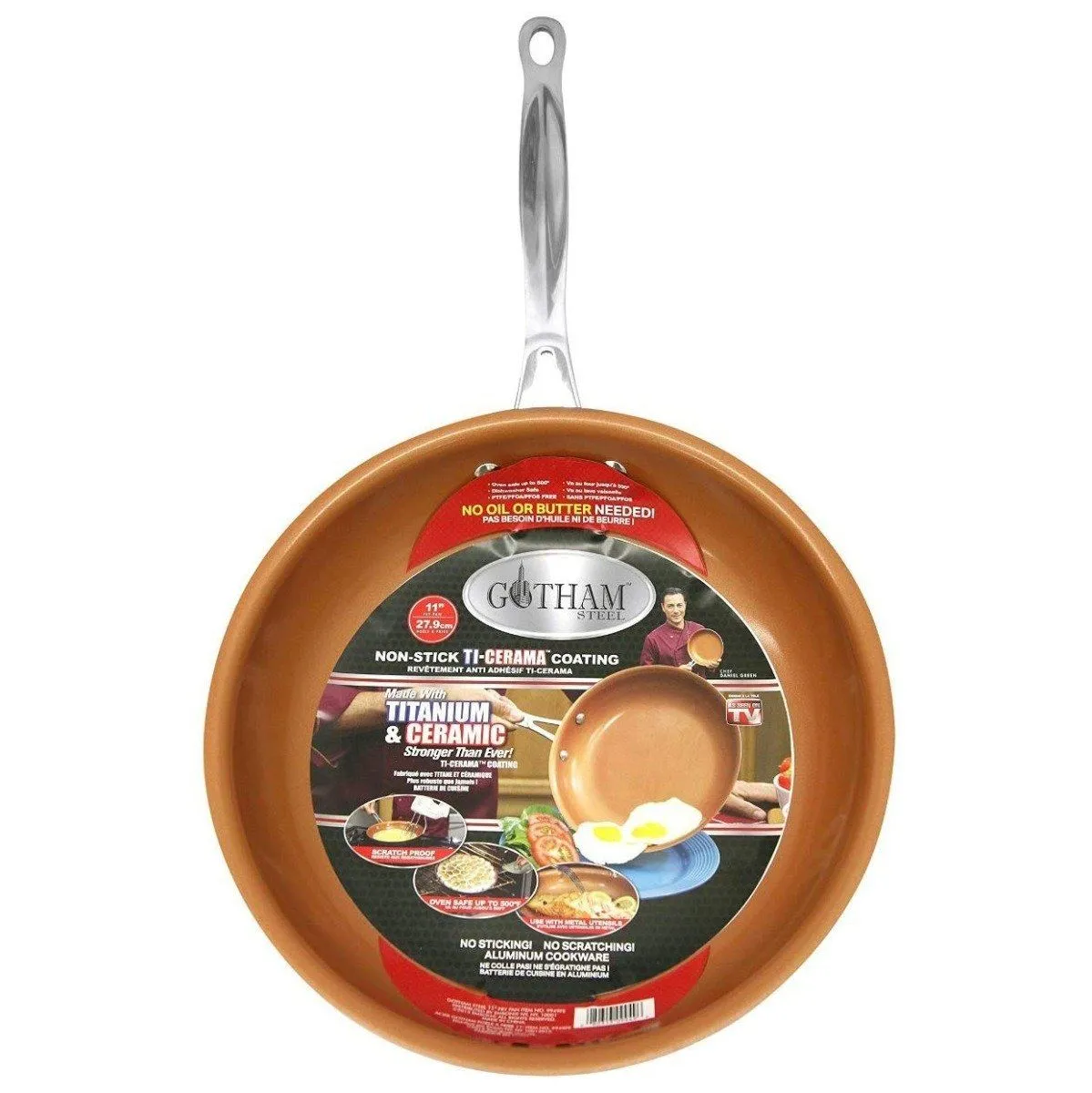 Non-Stick Gotham Steel 9.5 and 11" Frying Pan Set