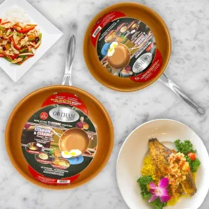 Non-Stick Gotham Steel 9.5 and 11" Frying Pan Set