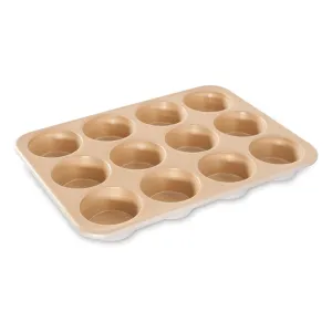 Nordic Ware  12-Cup Nonstick Muffin Pan, 32.5 x 24.5 x 3cm - Aluminium