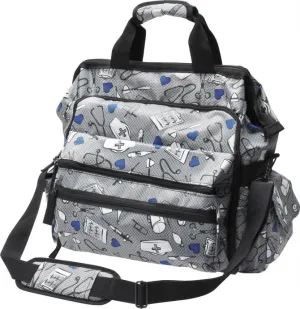 Nurse Mates Women's Ultimate Nursing Bag, Grey and Black, A