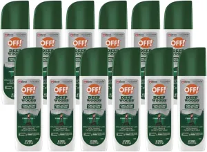 OFF! Deep Woods Insect Repellent VII Spritz, Bug Spray with Long Lasting Protection from Mosquitoes, 6 oz (Pack of 12)