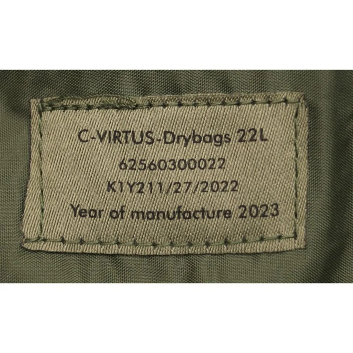 Original British military 22L dry bag olive waterproof taped seams roll top NEW