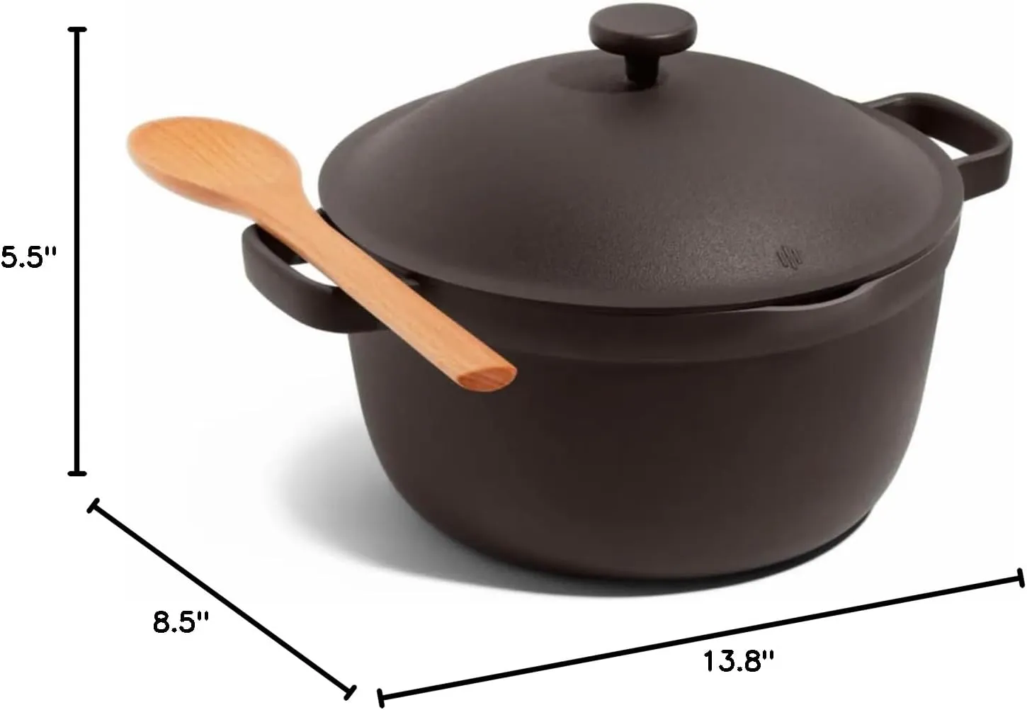 Our Place Perfect Pot - 5.5 Qt. Nonstick Ceramic Sauce Pan with Lid | Versatile Cookware for Stovetop and Oven | Steam, Bake, Braise, Roast | PTFE and PFOA-Free | Toxin-Free, Easy to Clean | Char