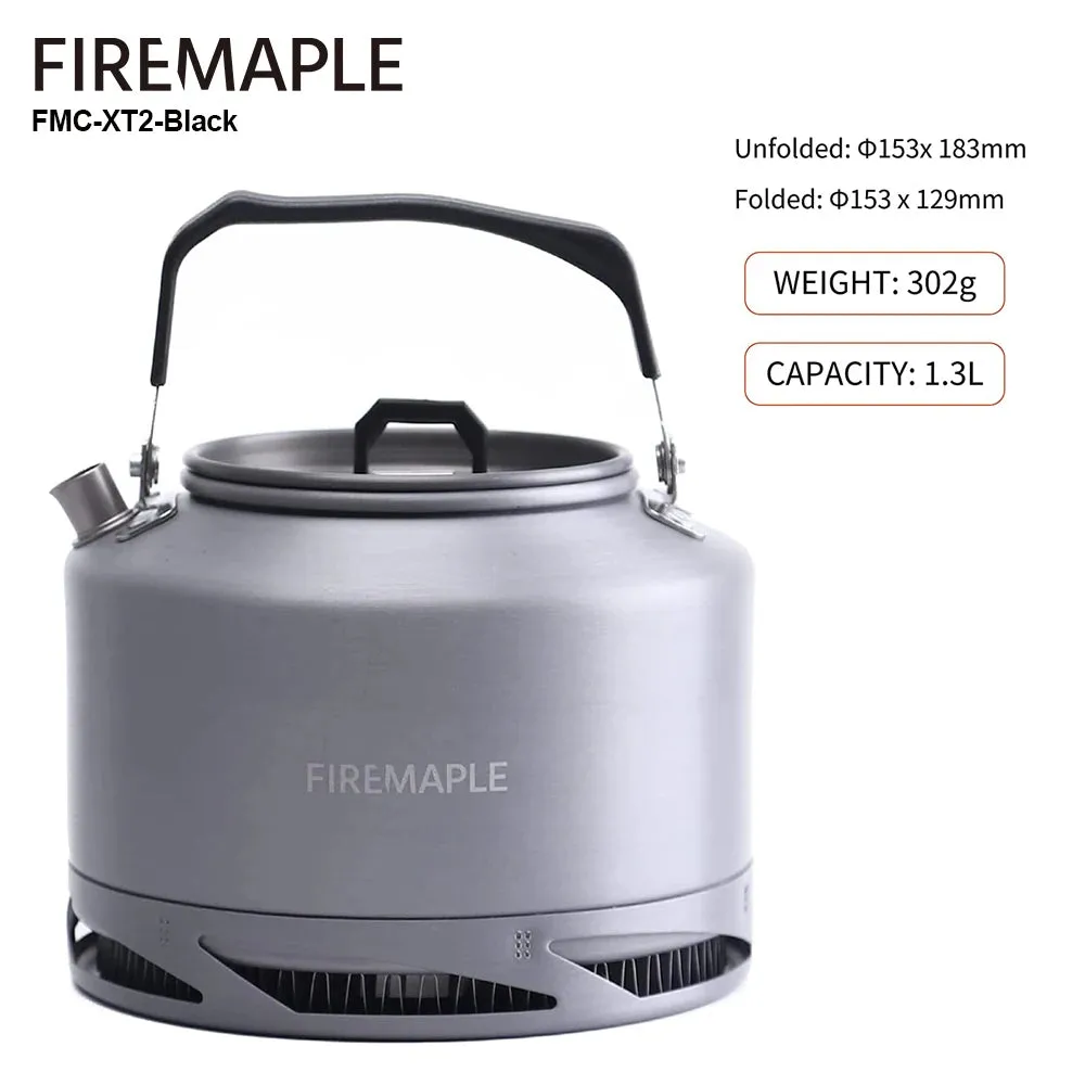 Outdoor Camping Kettle for Tea & Coffee, 1.3L