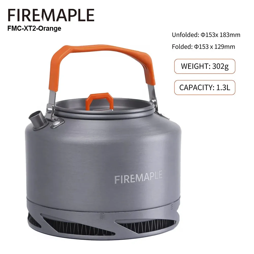Outdoor Camping Kettle for Tea & Coffee, 1.3L