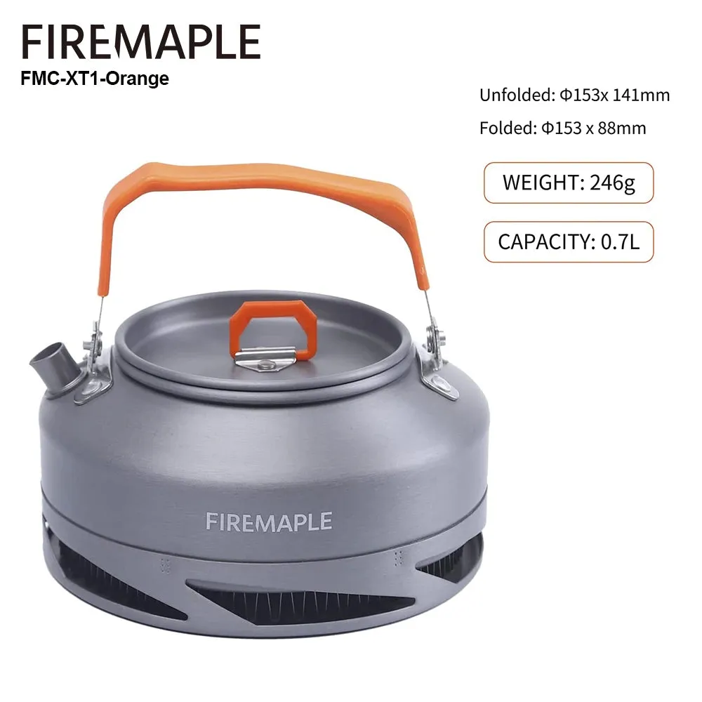 Outdoor Camping Kettle for Tea & Coffee, 1.3L
