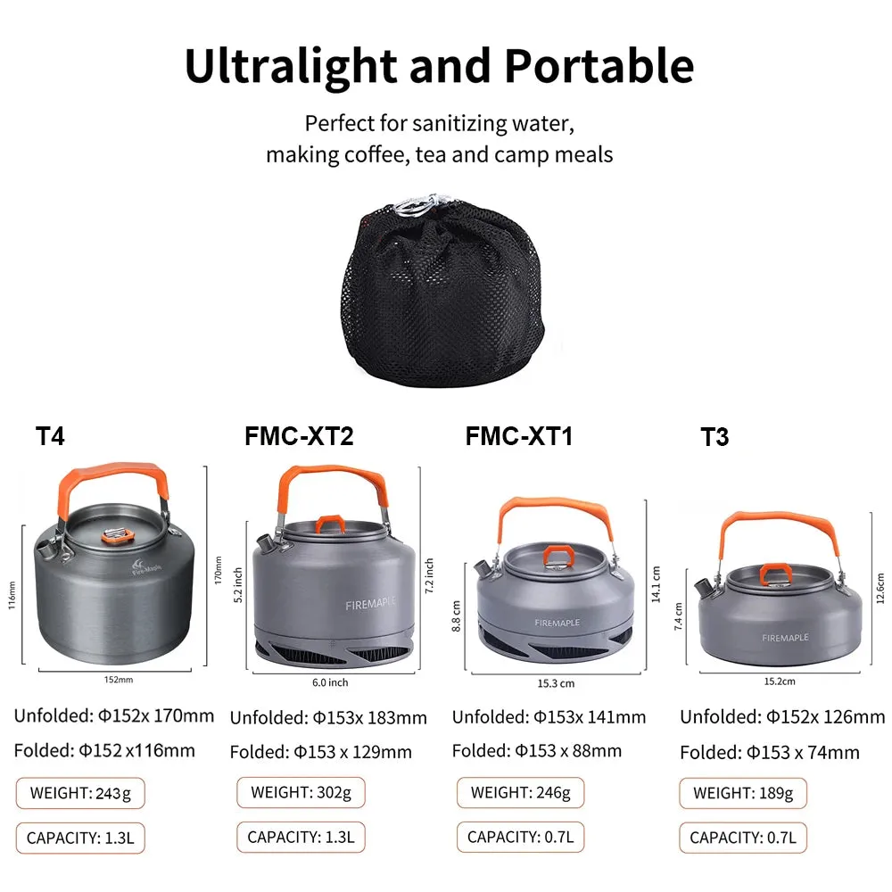 Outdoor Camping Kettle for Tea & Coffee, 1.3L