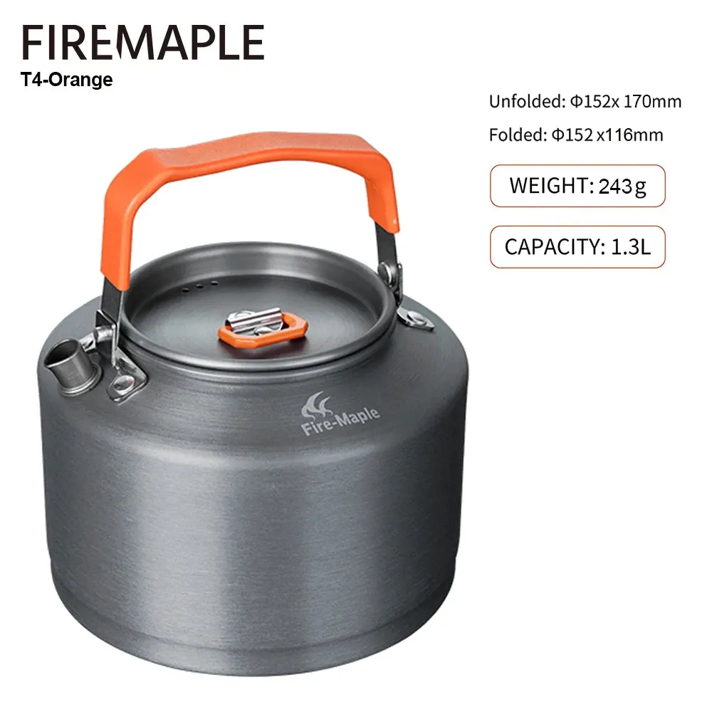 Outdoor Camping Kettle for Tea & Coffee, 1.3L
