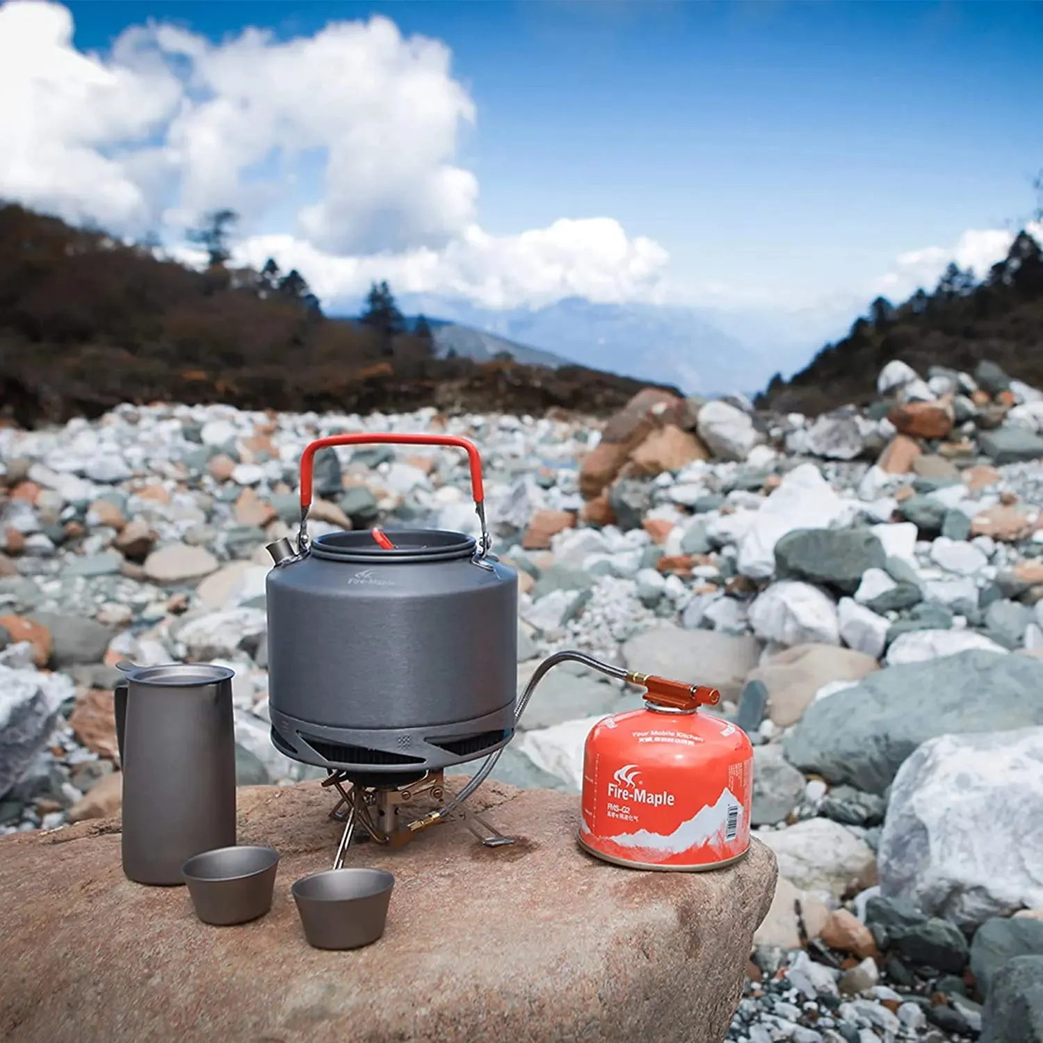 Outdoor Camping Kettle for Tea & Coffee, 1.3L
