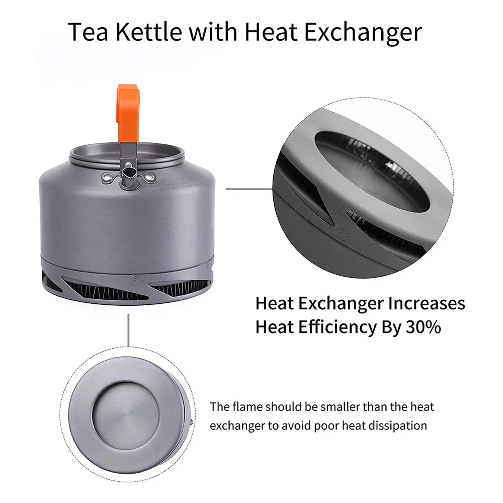 Outdoor Camping Kettle for Tea & Coffee, 1.3L