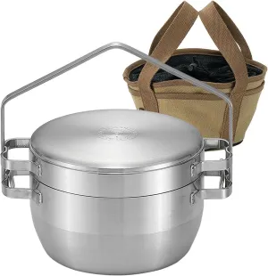 Outdoor ing Cookwa Stainless Steel Dutch Pot Camping Stew Pot Thicken Frying Pan