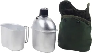 Outside Cookware Set with Foldable Handle Multifunctional Folding Handle Aluminum Kettle Camping Lunch Box for Picnic