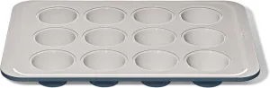 OXO Good Grips Non-Stick Pro Ceramic Coated Metal Bakeware 12 Cup Muffin Pan – Storm Blue