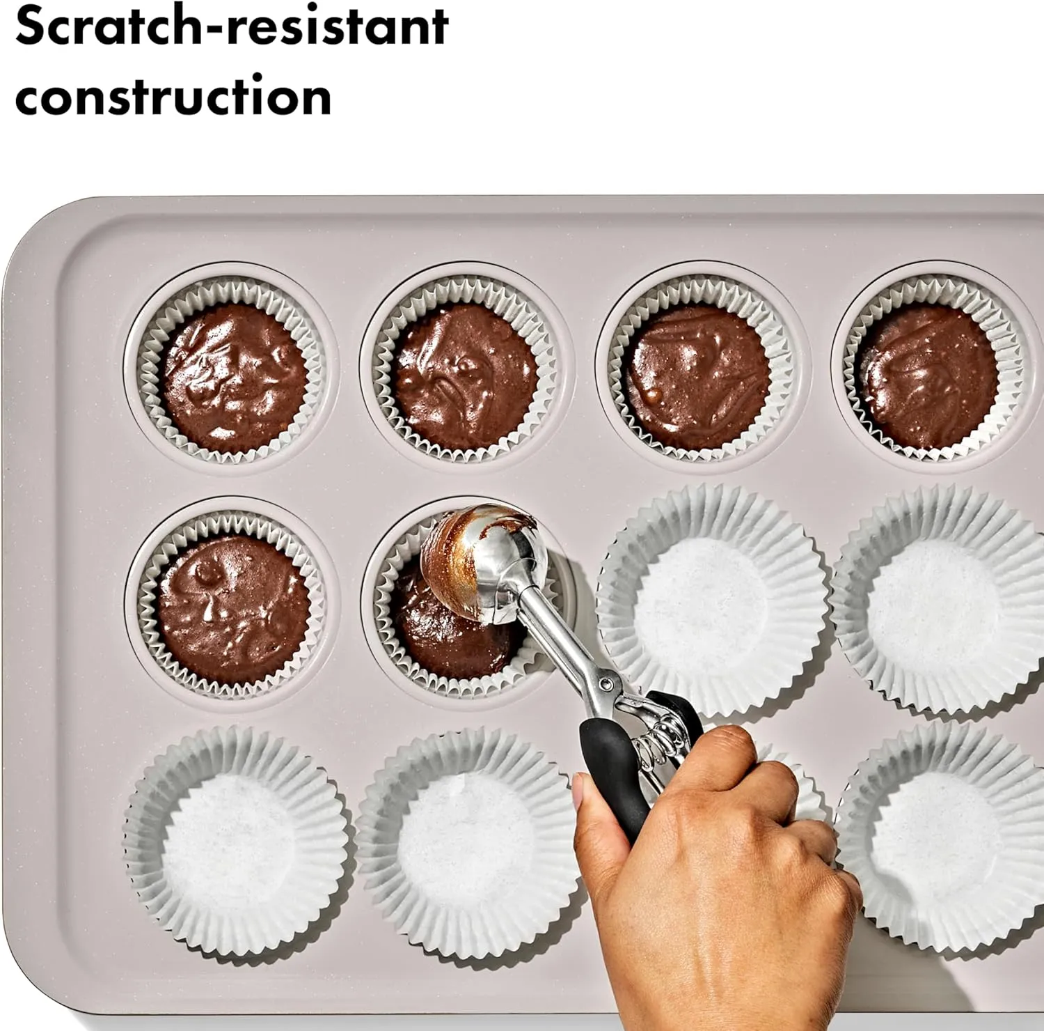 OXO Good Grips Non-Stick Pro Ceramic Coated Metal Bakeware 12 Cup Muffin Pan – Storm Blue