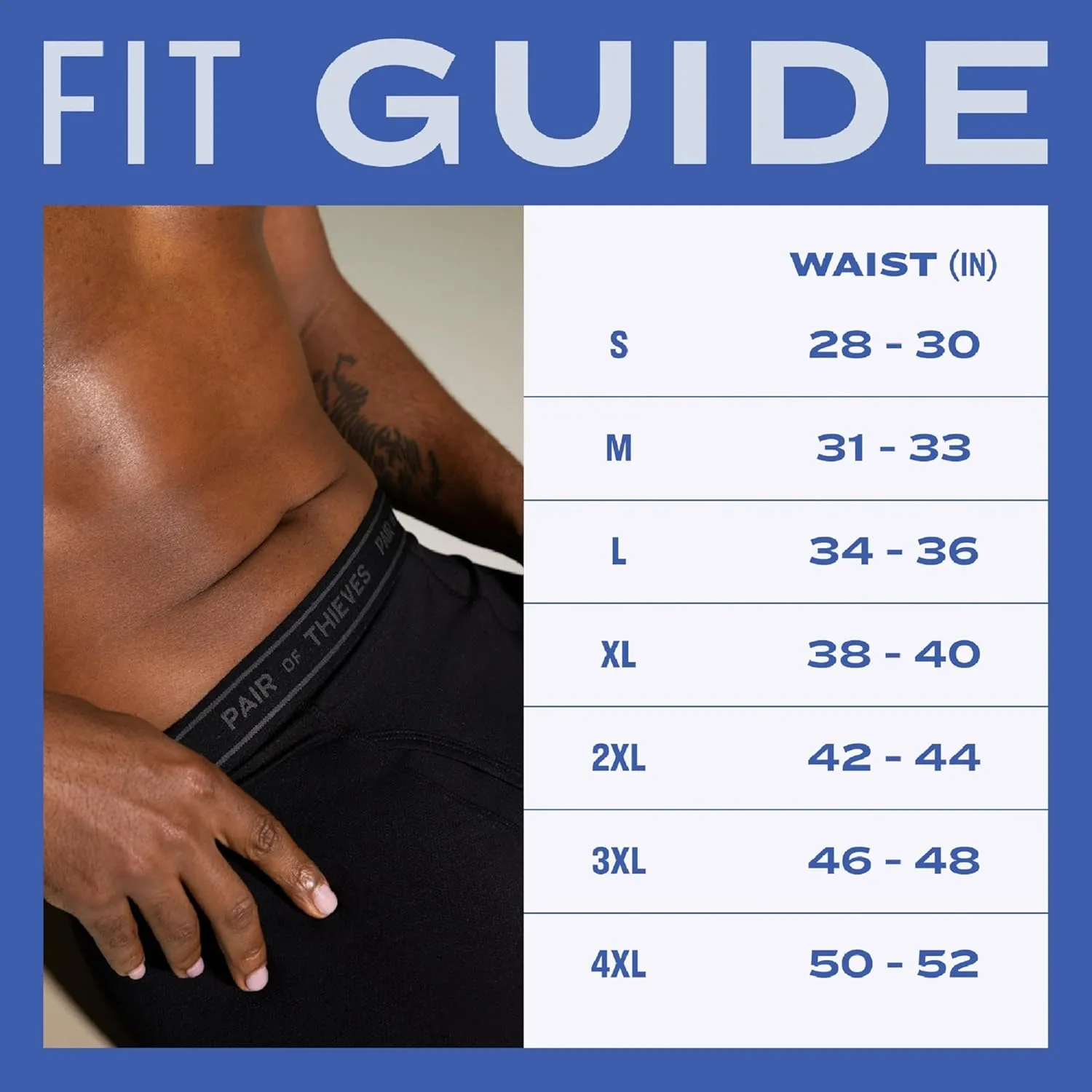 Pair of Thieves 4 Pack Men’s Boxer Briefs - Soft, Stretchy, Moisture-Wicking Underwear for All-Day Comfort and Support
