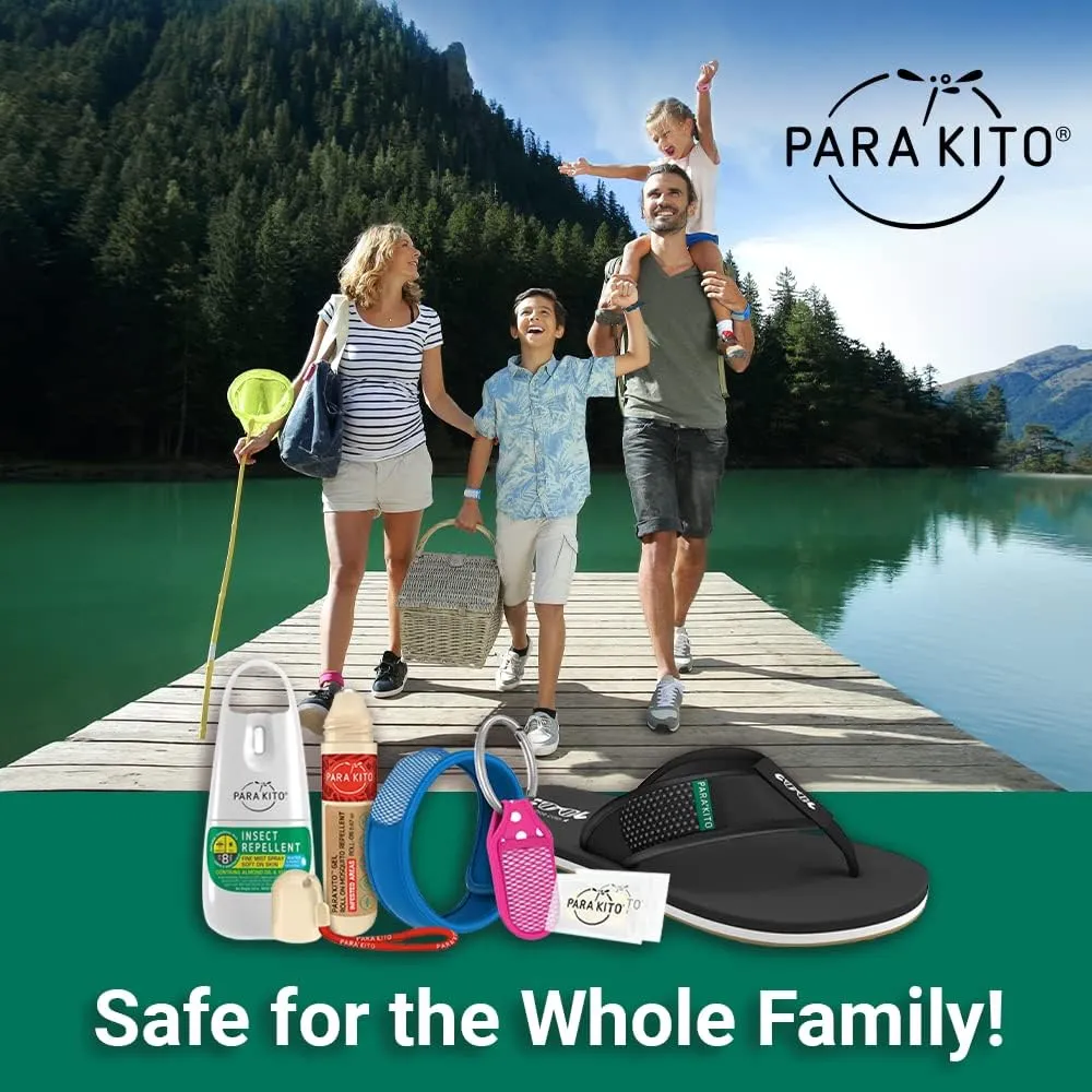 PARA'KITO Refill Pellets for Mosquito Repellent Bracelets, Mosquito Pellets with Citronella Oil, Hiking & Camping Accessories, 3 x 2 Refills (15 Days Each)