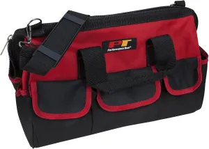 Performance Tool W88993 16-inch Easy Access Heavy Duty Wide Mouth Zip Close Top Tool Bag with Reinforced Base & 16 Pockets