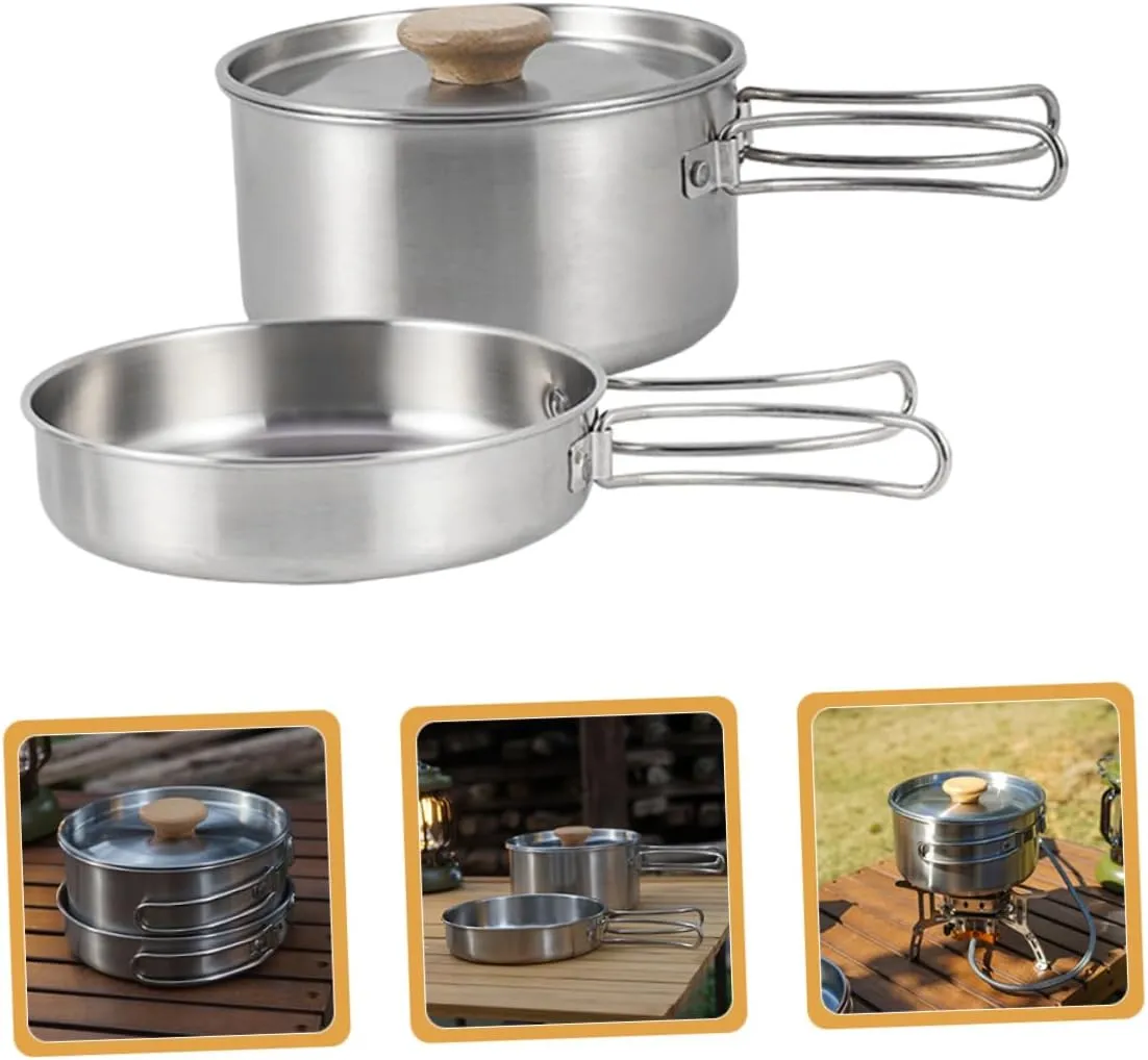 Picnic Pan Frying Pan Fry Pans Cooking Pot Camping Pot Camping Pan Camping Utensil Frying Accessory