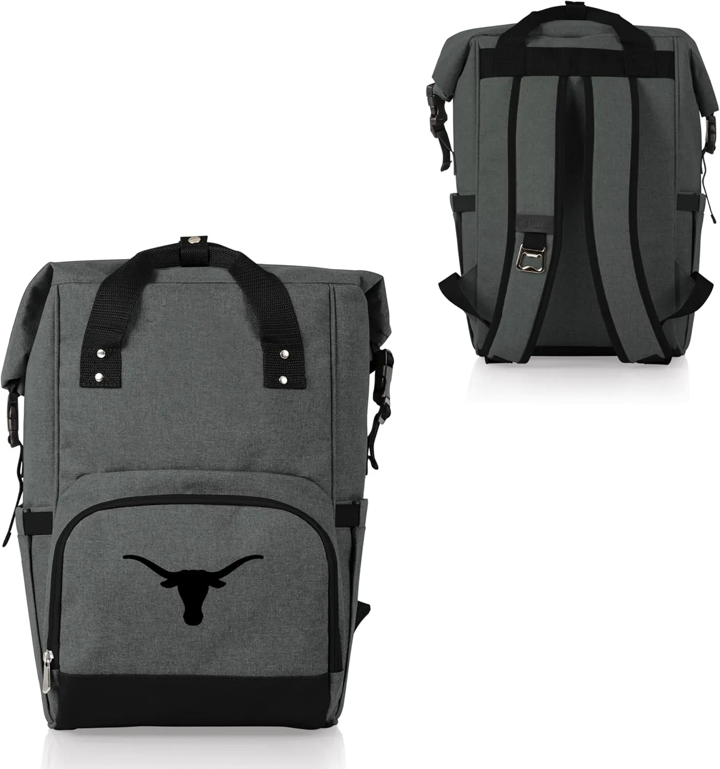 PICNIC TIME NCAA Unisex-Adult NCAA OTG Roll-Top Cooler Backpack, Hiking Backpack Cooler, Soft Cooler Bag