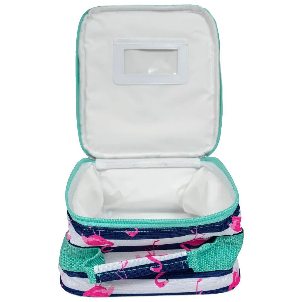 Pink Flamingo Lunch Bag and Backpack Combo