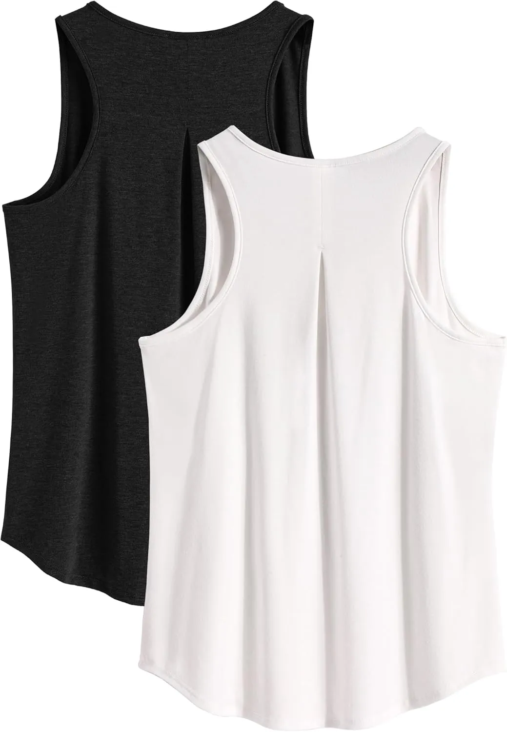 PINSPARK Workout Tops for Women Racerback Tank Top Pack Sleeveless Athletic Running Tops Loose Gym Shirt Quick Dry Yoga Tank