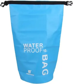 pistro Waterproof Dry Bag - Roll Top Closure Pouch for Camping Boating Kayaking Fishing Rafting Canoeing Beach Sports - Blue, 10L