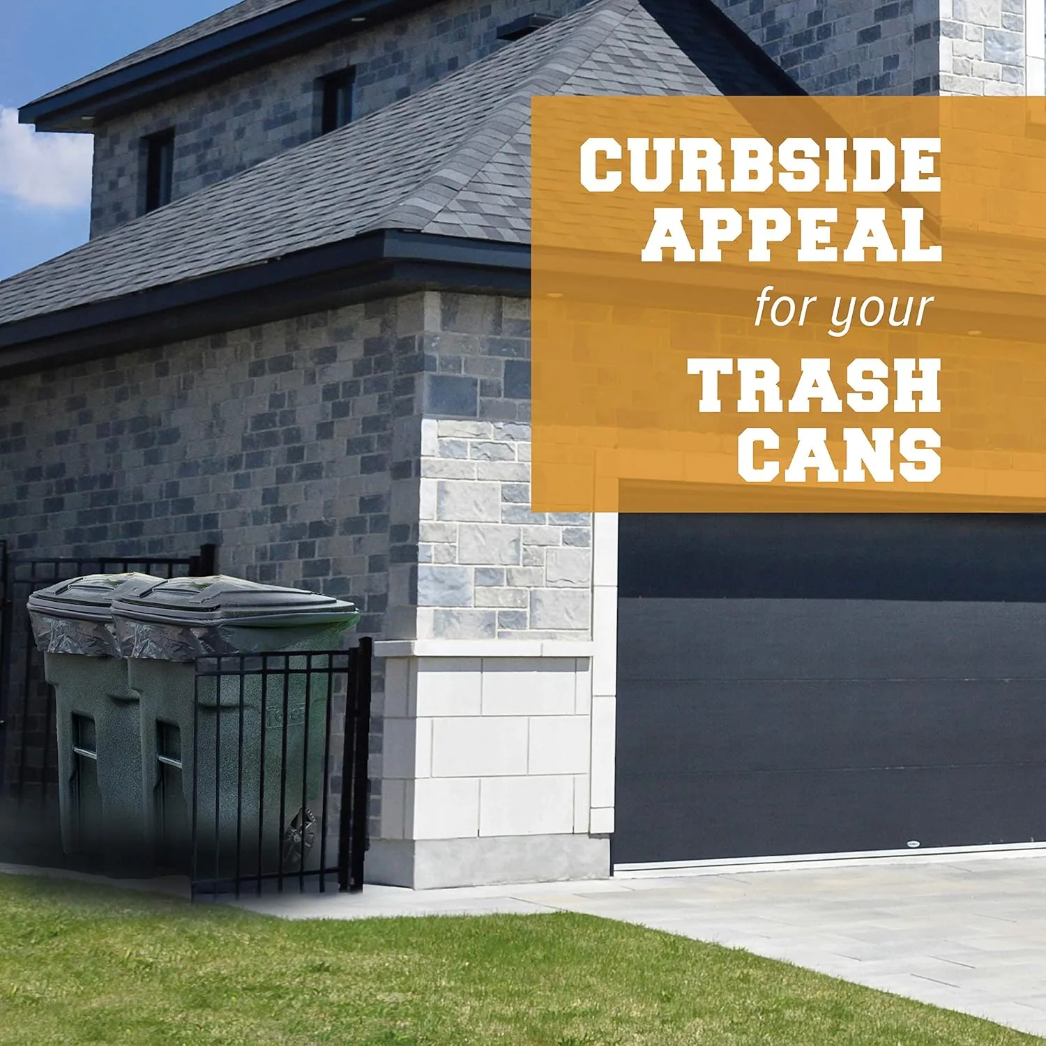 Plasticplace 95-96 Gallon Garbage Can Liners │ 1.5 Mil │ Black Heavy Duty Trash Bags │ 61” X 68” (50Count) (W95LDB15)