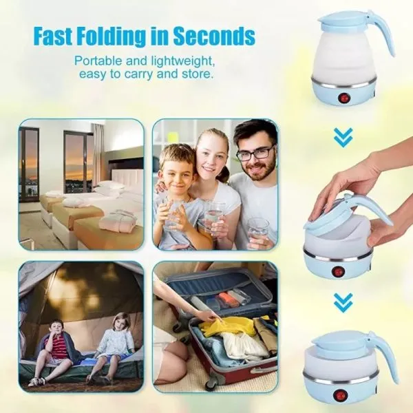 Portable & Foldable Electric Kettle Easy To Carry (random Colour)