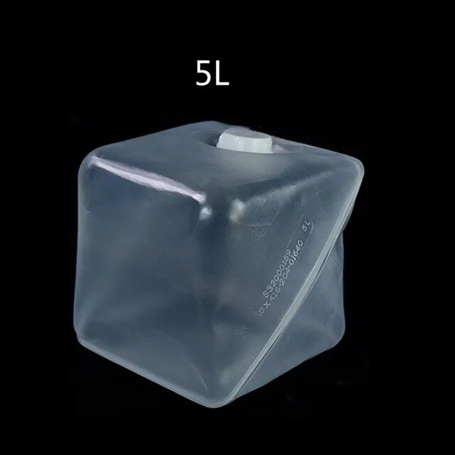 Portable Folding Kettle Barrel Outdoors Collapsible Water Cube Foldable Bucket
