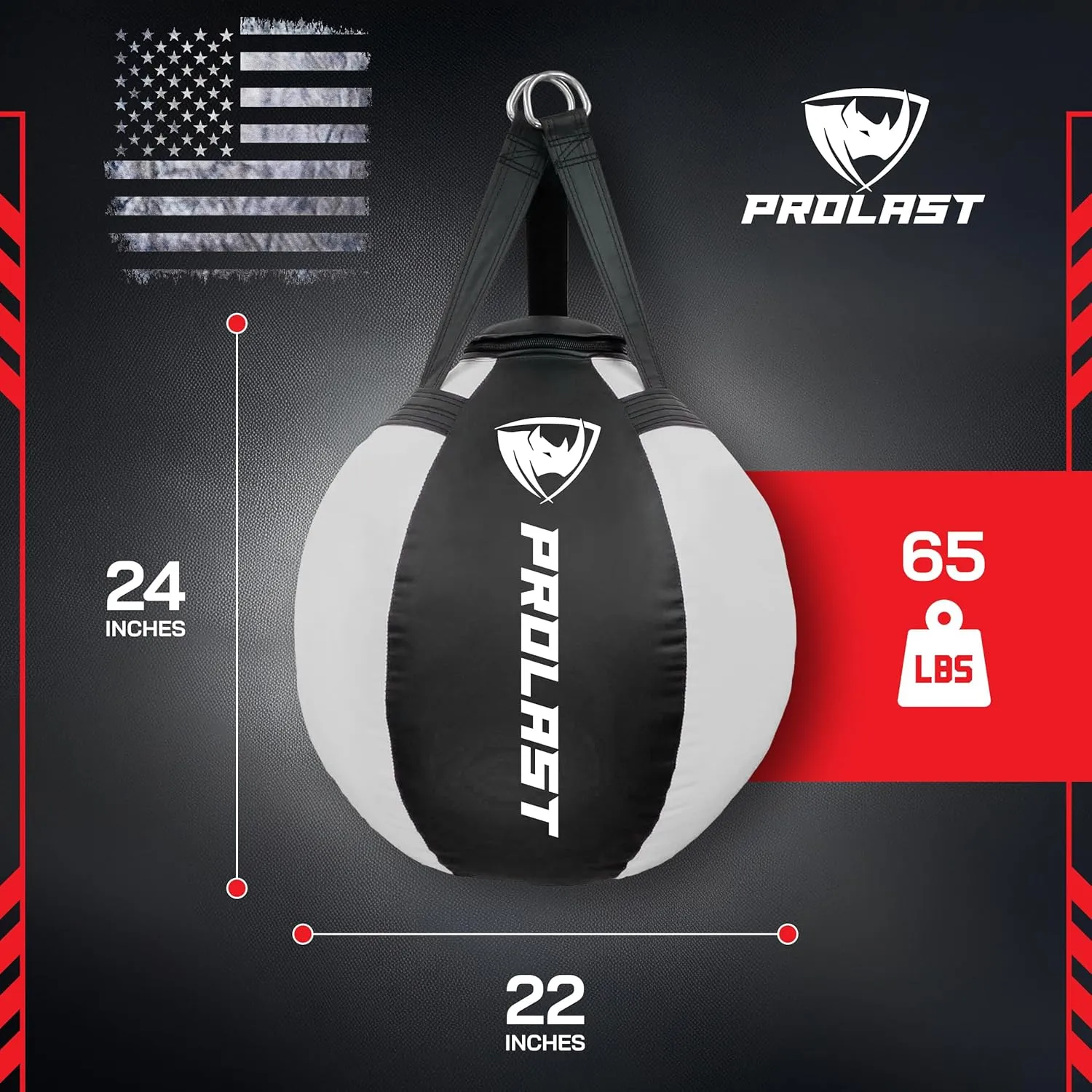 PROLAST Wrecking Ball Heavy Punching Bag UNFILLED Made in USA(New Edition)