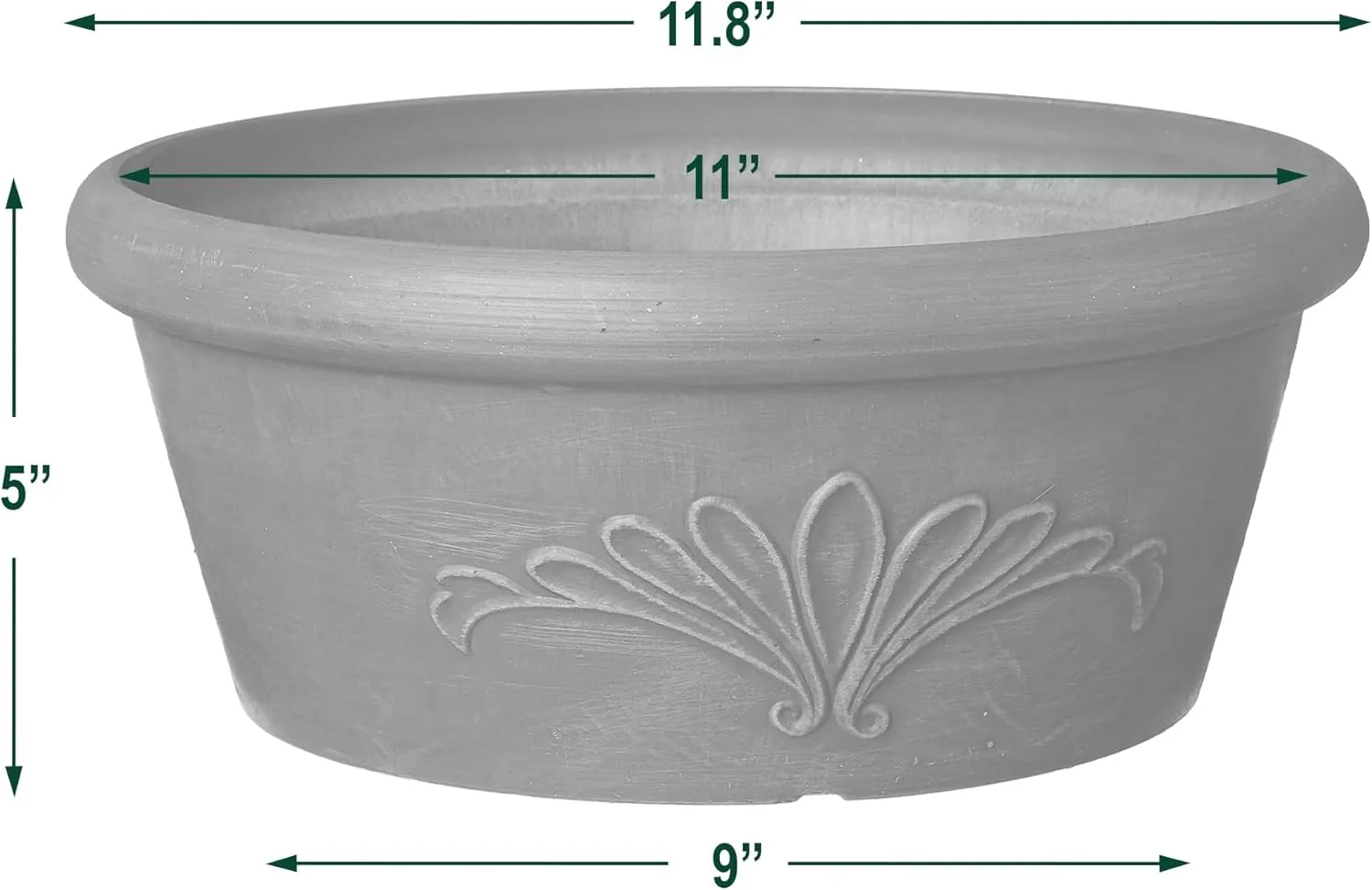 PSW Pot TA20TC Collection Shallow Bulb Pan Planter Dish Low Bowl for Succulents, Bonsai, Fairy Gardens, Herbs, 8-inch, Terra Cotta Color