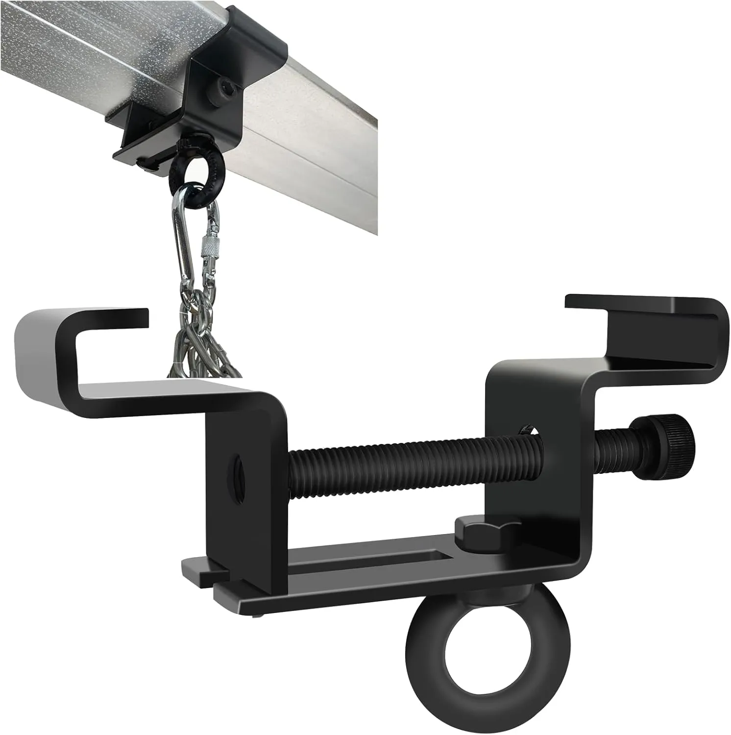 Punching Bag Hanger，Heavy Bag Mount，Heavy Bag Hanger，Heavy Bag Wall Mount，Boxing Bag Hanger，I Beam Clamp，Used for Boxing Bag Training (Equipped with Hexagonal Tools) Max Load 970Pound