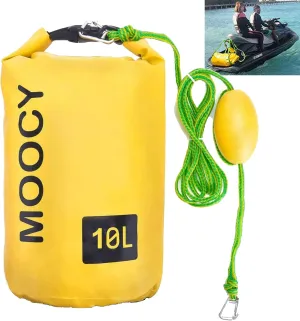 PWC Sand Bag Anchor & Dry Bag - 2 in 1 Jet Ski Kit With Adjustable Buoy for Float, Pool, Jetski, Kayak, Seadoo, Paddle Board, Waverunner, Watercraft, and Swim Mat