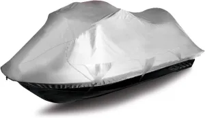 PWC Watercraft Jet Ski Storage Cover Silver Color Fits Stand-UP to 3 Seater Sea Doo Yamaha Wave Runner Kawasaki