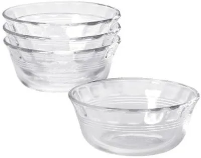 Pyrex, Clear Glass Original 10 oz Custard Cup (4 Pack)