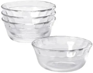 Pyrex, Clear Glass Original 10 oz Custard Cup (4 Pack)