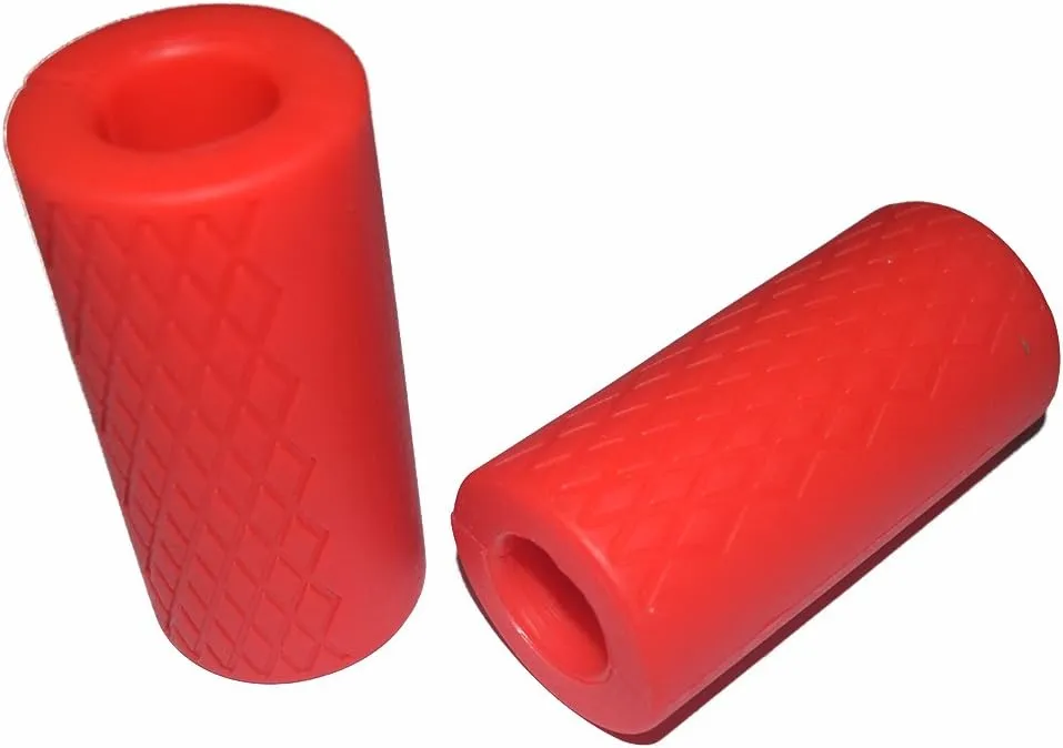 qibylift Pull Up Bar Thick Bar Adapter, Weight Grip Bar Fit for Standard Barbell - Dumbbell Handle Grips, Silicone Rubber Barbell Grips for Weight Lifting Cable Attachments & Fitness Training