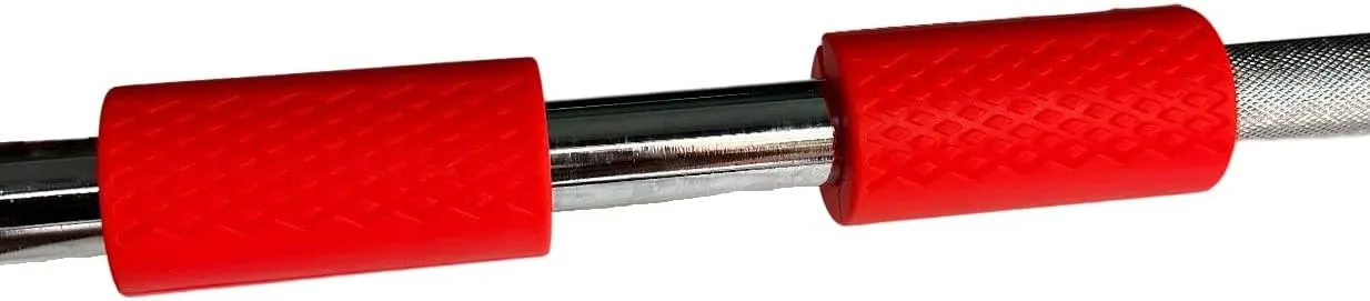 qibylift Pull Up Bar Thick Bar Adapter, Weight Grip Bar Fit for Standard Barbell - Dumbbell Handle Grips, Silicone Rubber Barbell Grips for Weight Lifting Cable Attachments & Fitness Training