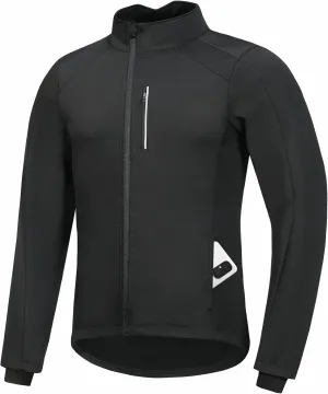 qualidyne Men's Winter Cycling Jacket Thermal Fleece Lined Bicycle Biking Jacket Cold Weather Windproof Softshell Windbreaker