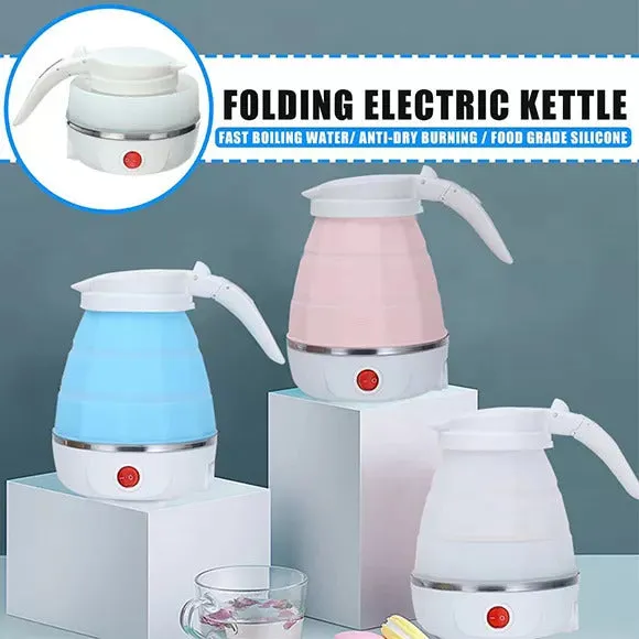 Quickly 600 Water color) Electric Travel Boils ml Bottles(random Foldable Foods Boiling Silicone Collapsible Sports Priority access Kettle Kettle Portable Small Fast Cyber Monday deal