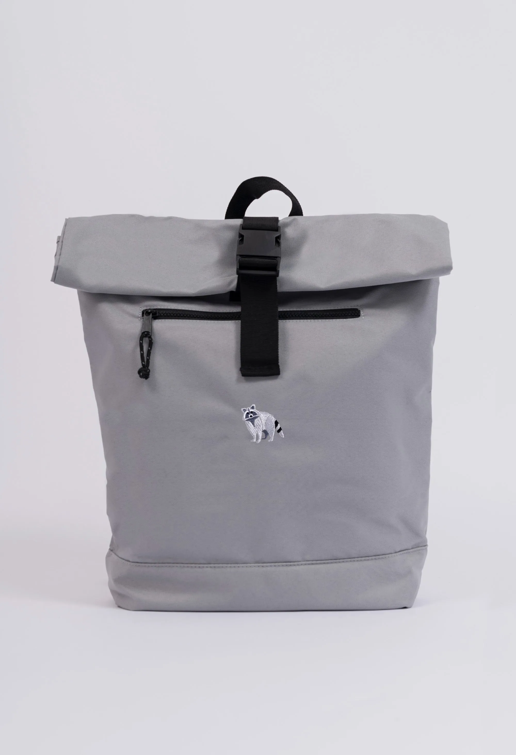 raccoon recycled roll-top backpack