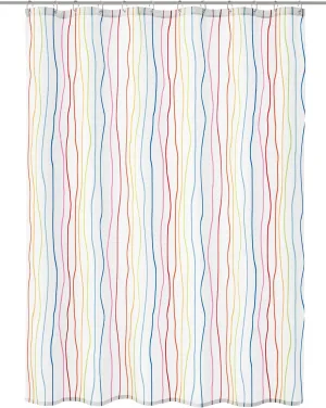 Rainbow PVC Free Fabric Shower Curtain 70.9x78.7in [180x200cm] - Multi-Color