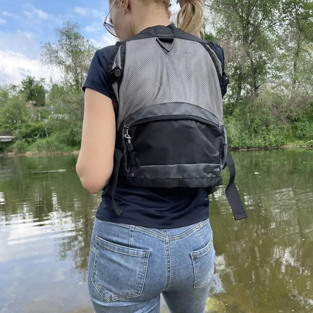 Raprance Fly Fishing Vest Backpack - Adjustable Lightweight and Quick-Dry, with 17 Pocketsfor Trout Bass Saltwate