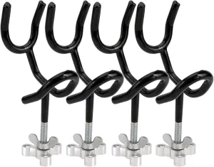 RealPlus Fishing Rod Holders for Boat Sure Grip Steel Angle Pole Holder with PVC Dipped and Mounting Base