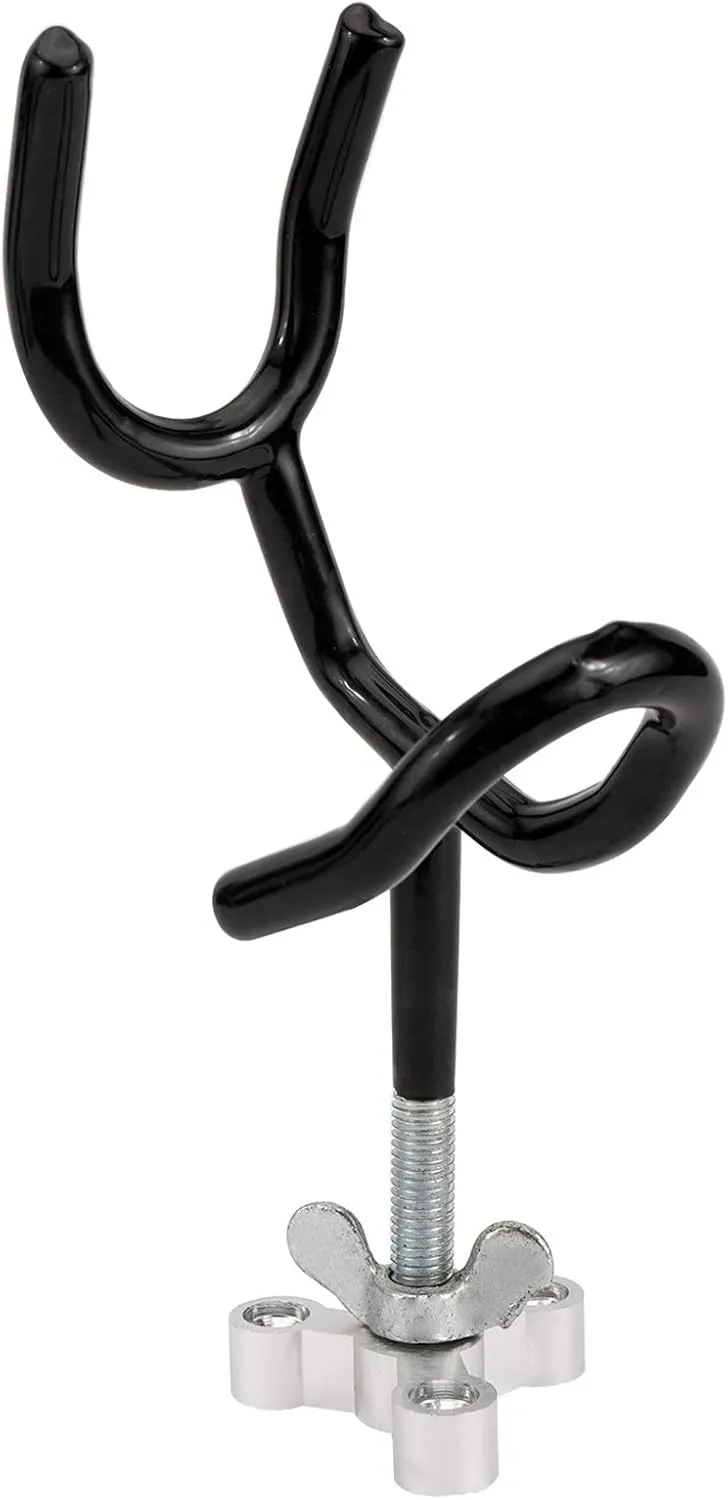 RealPlus Fishing Rod Holders for Boat Sure Grip Steel Angle Pole Holder with PVC Dipped and Mounting Base