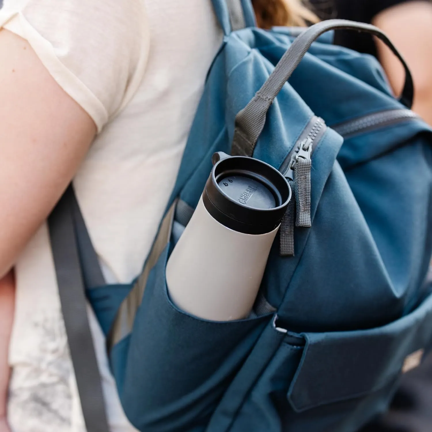 RED ROVR Mini Roo Lightweight Backpack | 6 pockets for everyday essentials (Navy)