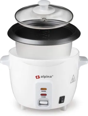 Rice cooker - 0.6 liter - 300 Watt - With cooking and heat control light - White