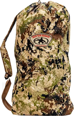 Rig'Em Right Turkey Decoy Bag, Subalpine, Padded Shoulder Strap, Heavy Duty 600D Shell and Durable Cinch Top